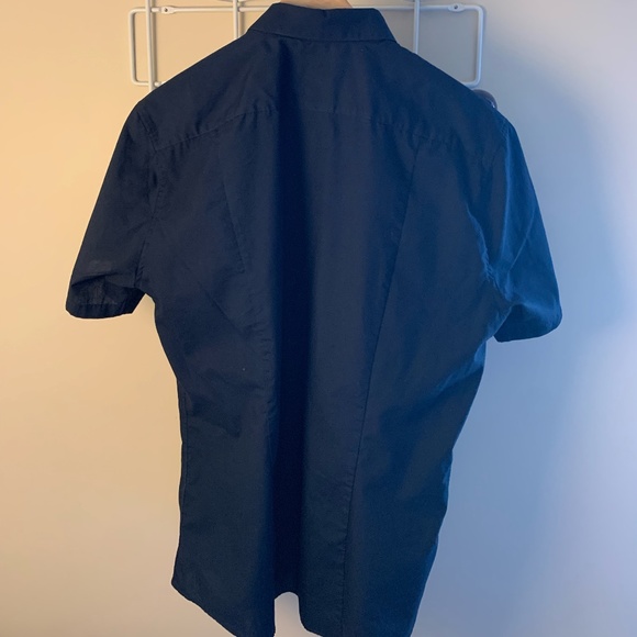 HM Navy Short Sleeve Bottom Down - Picture 2 of 2